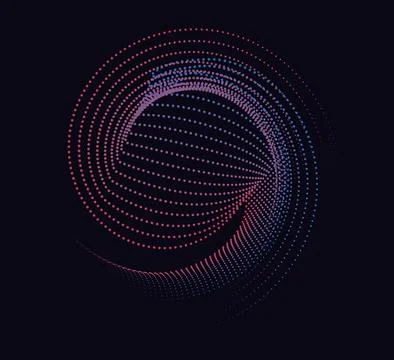 CMYK circle effect circle logo circles swirl background, dot circle gradient Stock Illustration