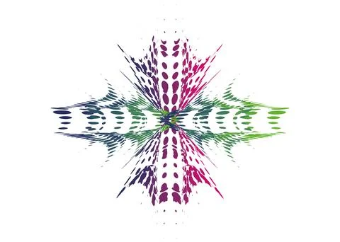 CMYK circle effect circle logo circles swirl background, dot circle gradient Illustrazione stock