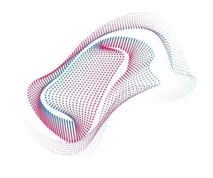 CMYK circle effect circle logo circles swirl background, dot circle gradient Stock Illustration