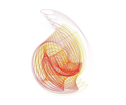 CMYK circle effect circle logo circles swirl background, dot circle gradient Stock Illustration