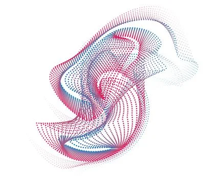 CMYK circle effect circle logo circles swirl background, dot circle gradient Stock Illustration