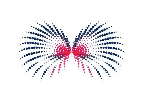 CMYK circle effect circle logo circles swirl background, dot circle gradient 스톡 일러스트