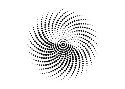 CMYK circle effect circle logo circles swirl background, dot circle gradient Stock Illustration
