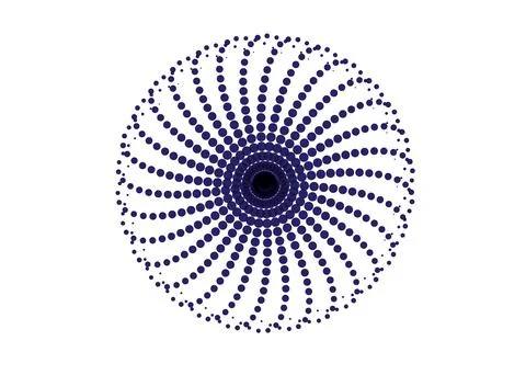 CMYK circle effect circle logo circles swirl background, dot circle gradient イラスト素材