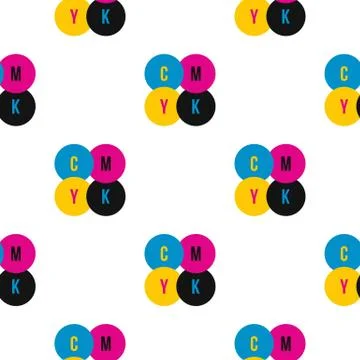 CMYK color profile pattern seamless 스톡 일러스트