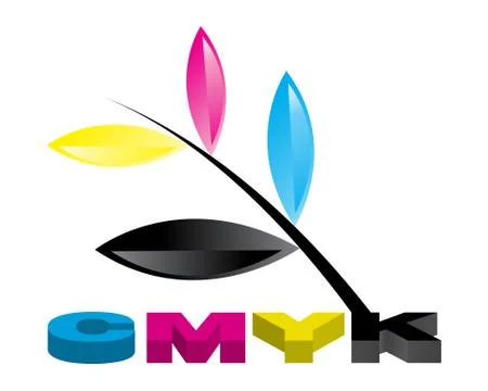 CMYK Colors 스톡 일러스트