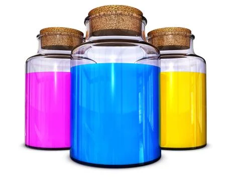 Cmyk glasses Stockillustratie