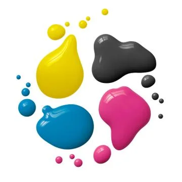 Cmyk ink Stock Illustration