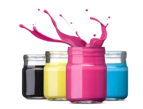 Cmyk ink Stock Photos