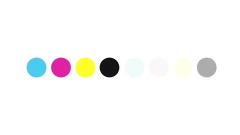 Cmyk loading round Stock Footage 312494481
