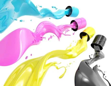 CMYK Paint Stock Illustration