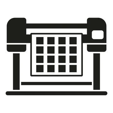 Cmyk plotter icon simple vector. Digital print Ilustración de archivo