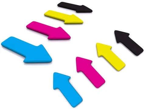 CMYK pointers. 3d arrow CMYK pointers. 3d arrow Copyright: xZoonar.com/Ser... Stock Photos