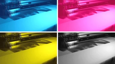 Cmyk print 動画素材 85686650