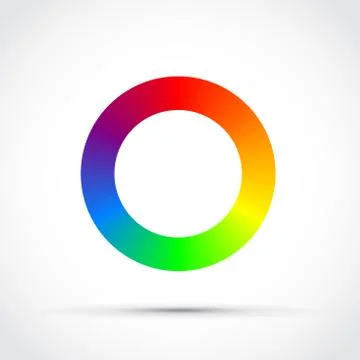 Cmyk round colour selector 스톡 일러스트