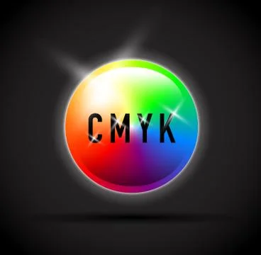 Cmyk round colour selector Stock Illustration