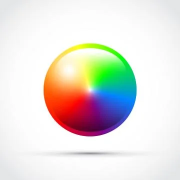 Cmyk round colour selector Stock Illustration