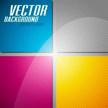 Cmyk squares Stock Illustration