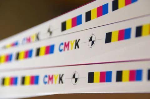 Cmyk test Foto stock
