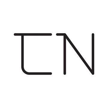 Cn initial letter vector logo icon Stock Illustration