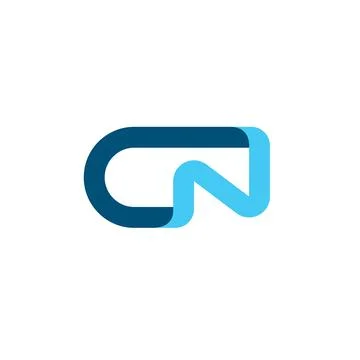 Cn Letter icon  Vector design concept  Illustration Stock Illustration