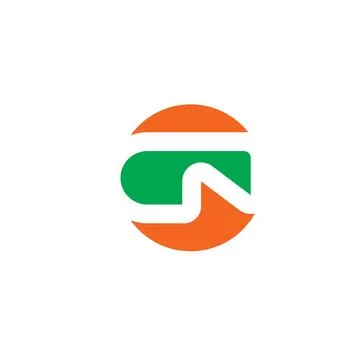 Cn Letter Template vector icon design Stock Illustration