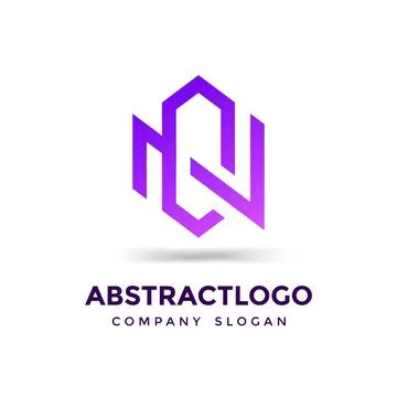 CN letter Unique Creative logo icon Illustrazione stock