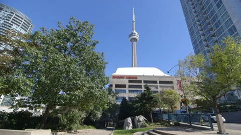 CN Tower and Rogers Centere Stock Footage 44266907