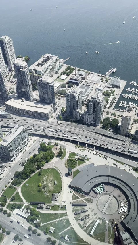 CN Tower Cityscape Video Video stock 245765078