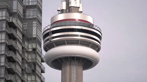 CN Tower Close up Stock Footage 57401778