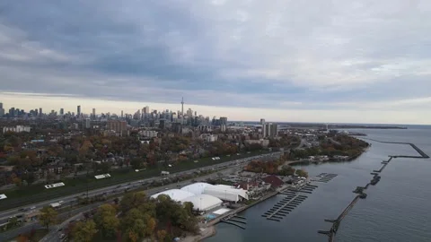 CN TOWER in downtown Toronto Stock Footage 290286202
