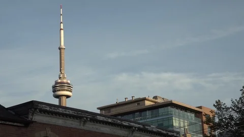 CN Tower - Old Building - Condo Building 스톡 동영상 91498455