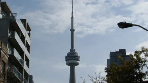 CN Tower in Toronto 1234 Stock Footage 42866445