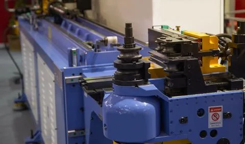 CNC 3D Pipe Bending Machine Stock Photos