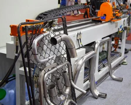 CNC 3D Pipe Bending Machine Stock Photos