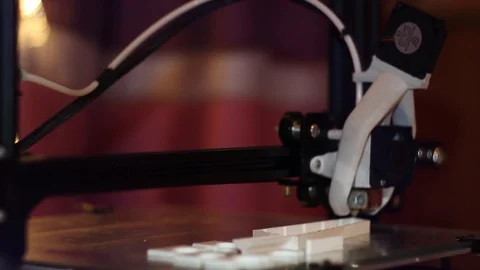 CNC 3d printer make print 動画素材 91396805