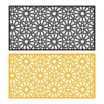 Cnc Abstract Islamic pattern Background Vector Design Stock Illustration