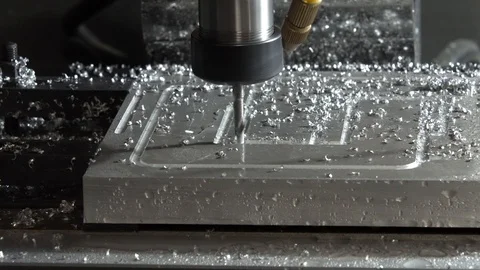 CNC aluminium miling cutter Stock Footage 94902076