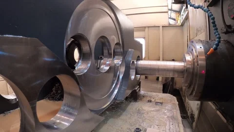 CNC Boring on gearbox 動画素材 246792067