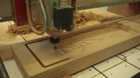 CNC breadboarding die Stock Footage 54362671