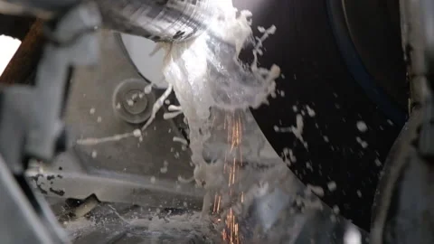 Cnc cooling slow motion Stock Footage 191546663