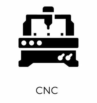 Cnc Cutting Machine Illustrazione stock