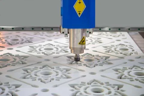 CNC cutting machine Stock Photos