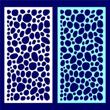 CNC cutting pattern jalli vecto Stock Illustration