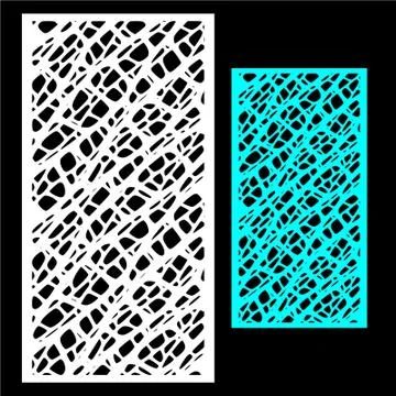 CNC cutting pattern jalli vecto Stock Illustration