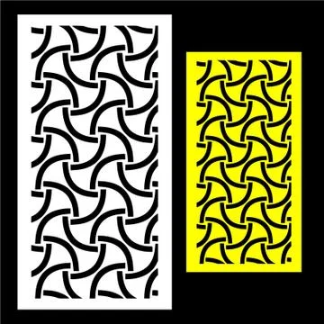 CNC cutting pattern jalli vector Stock Illustration