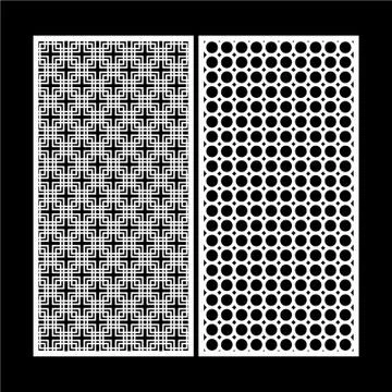 CNC cutting pattern jalli vector Stock Illustration