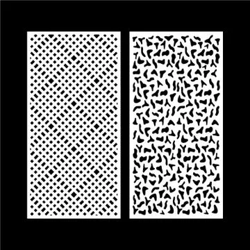 CNC cutting pattern jalli vector Stock Illustration