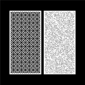 CNC cutting pattern jalli vector Stock Illustration