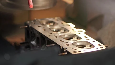 CNC Cylinder Head Surface Grinding Machining Process 2026 Видео 334078830